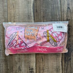 JadyK Pink Heart Print Bra